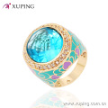 13718 Xuping neueste Art Kristall Bischof Ringe mit 18 Karat Gold